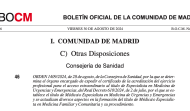 Publicada la ORDEN 1409/2024, de la Consejera de Sanidad para el acceso extraordinario al título de Especialista en MUE