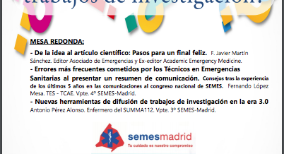 Jornada SEMES MADRID: ¿Cómo realizar y difundir trabajos de investigación?