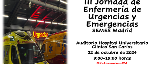 III Jornada de Enfermería de Urgencias y Emergencias