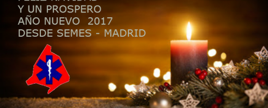 Felices Fiestas y un prospero año nuevo desde SEMES-Madrid
